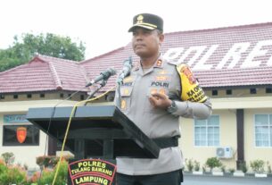 Amankan Tahap Pungut Suara, Polres Tulang Bawang Kerahkan 256 Personel Gabungan
