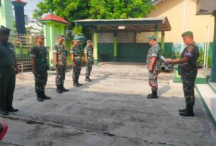 Danramil Pimpin Apel Pagi, Tekankan Disiplin dan Siap Siaga Anggota