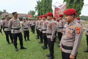 Pilkada Kian Dekat, Kapolres Way Kanan Ingatkan Anggota Untuk Tetap Waspada dan Tidak Underestimate