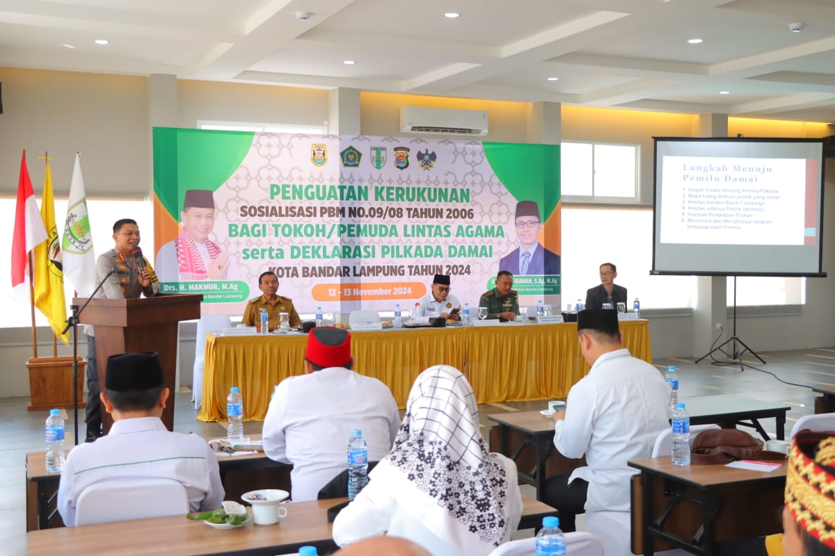Kapolresta Bandar Lampung Tekankan Peran Penting Tokoh Agama Wujudkan Pilkada Damai