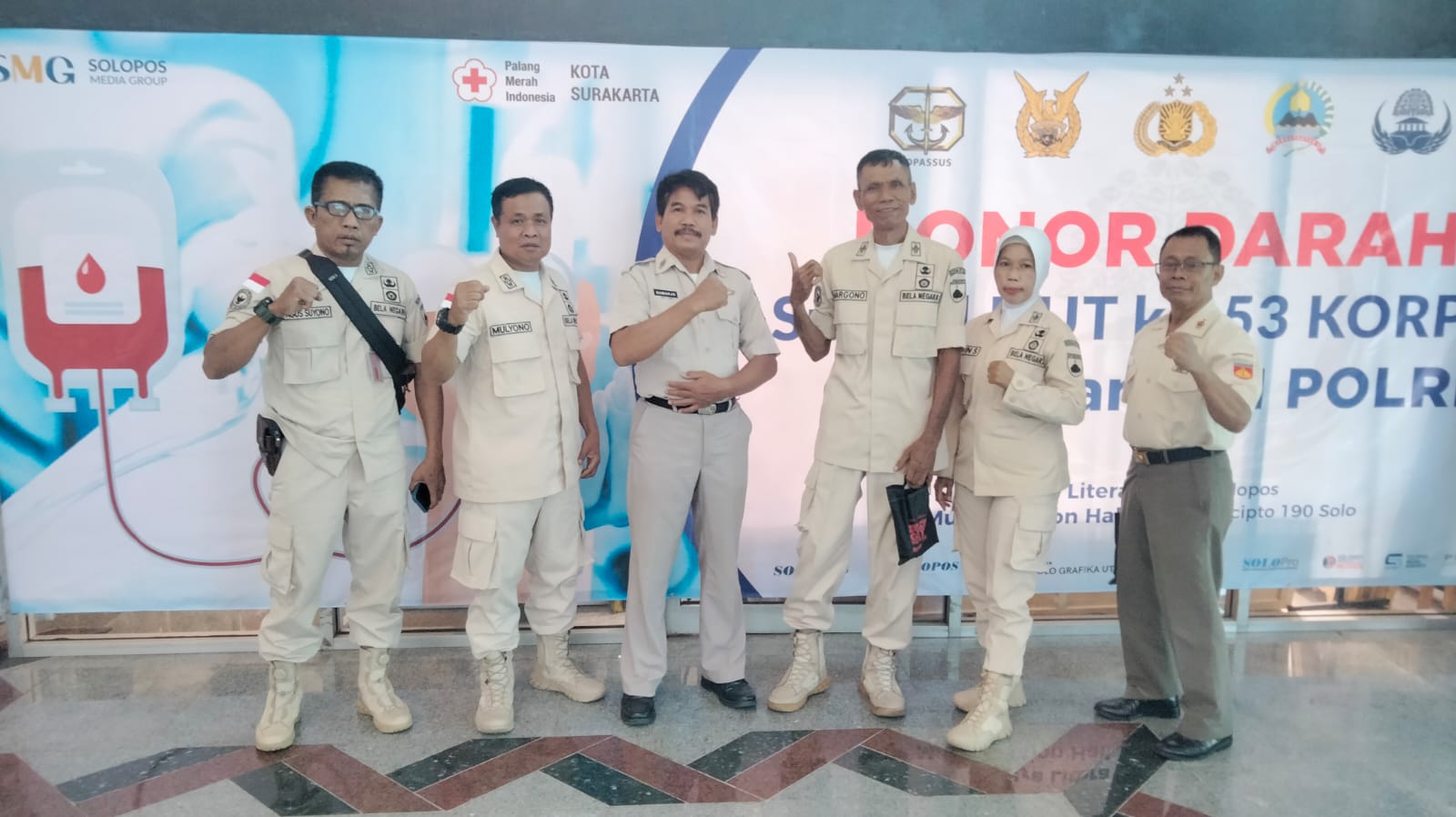 PNS Kodim 0735 Surakarta Ikuti Donor Darah Dalam Rangka HUT Ke-53 Korpri Tahun 2024