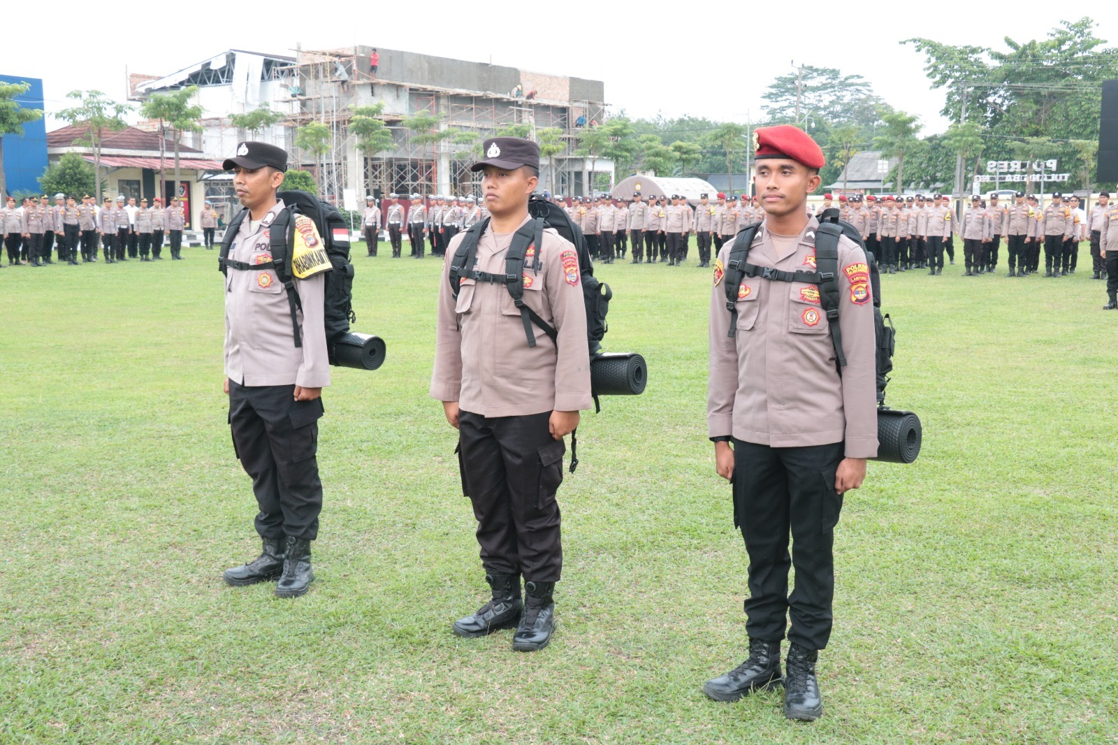 Pimpin Apel Pendistribusian Kaporlap Untuk Pam TPS, Kapolres Tulang Bawang Ingatkan Ini
