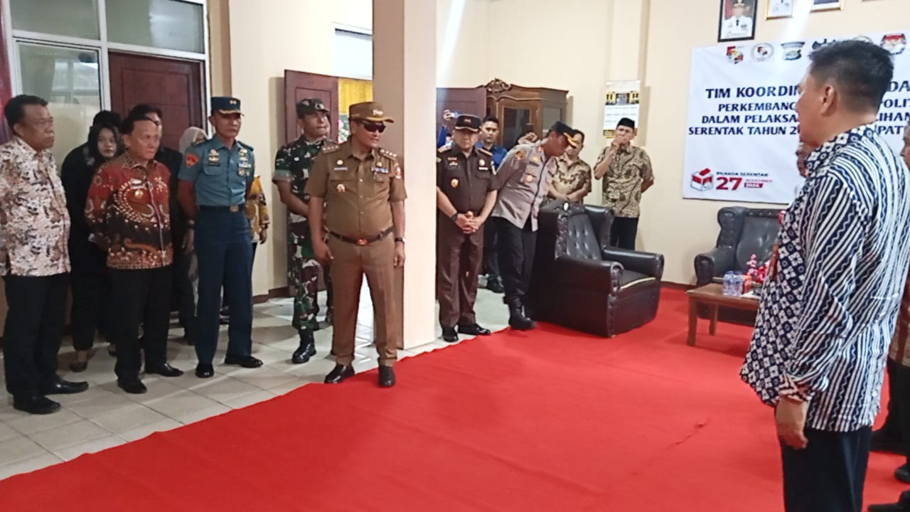 Pj Bupati Lampura bersama Forkopimda Cek Kesiapan Pilkada Serentak