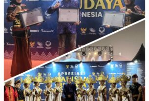 Tari Abung Siwo Migo tampil di acara Kemenbud, Pemkab Lampura terima 3 Perhargaan WBTB