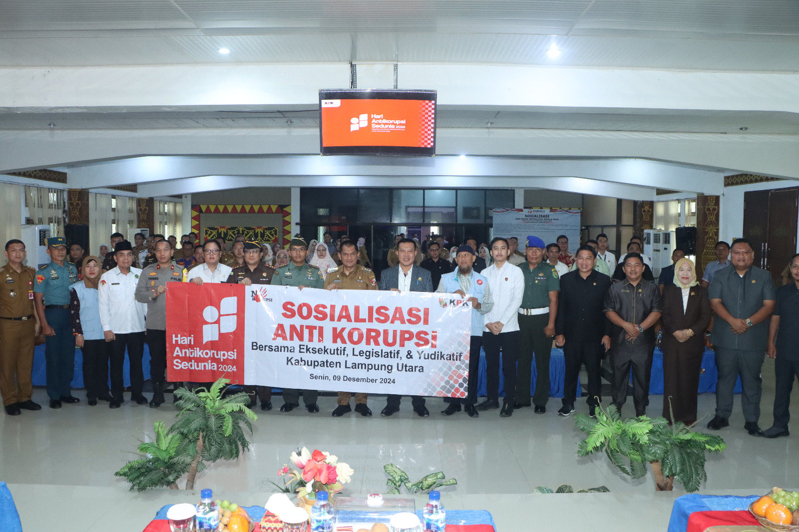 Pj. Bupati Lampura hadiri Peringatan Hakordia 2024