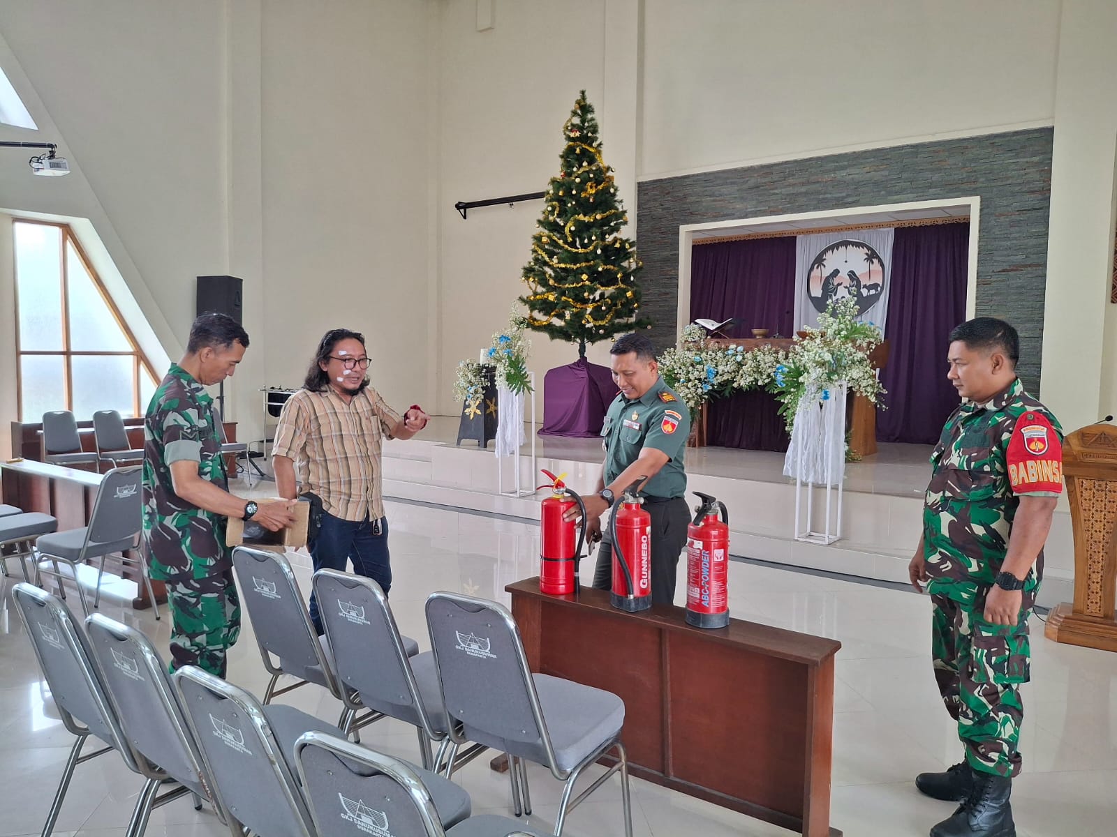 Danramil 03 Serengan Orientasi Sekaligus Cek Gereja di Kelurahan Danukusuman.  