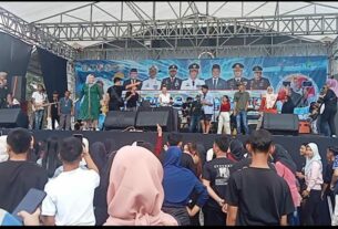 Fun Bike dan Jalan Santai Lampura di Ramaikan Artis Ibu Kota Cupi Cupita dan Bunda Dor Dor