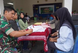 Hari Juang Kartika Kodim Boyolali Gelar Donor Darah di Desa Tawangsari