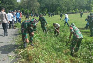 Hari Juang TNI AD, Karya Bakti Kodim Boyolali Sasar Pasar Dan Lapangan Guwo