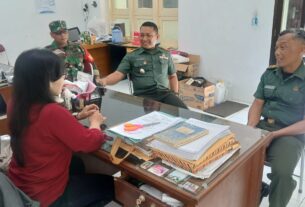 Jaga Soliditas Kewilayahan, Danramil 03/Serengan Anjangsana ke Wilayah