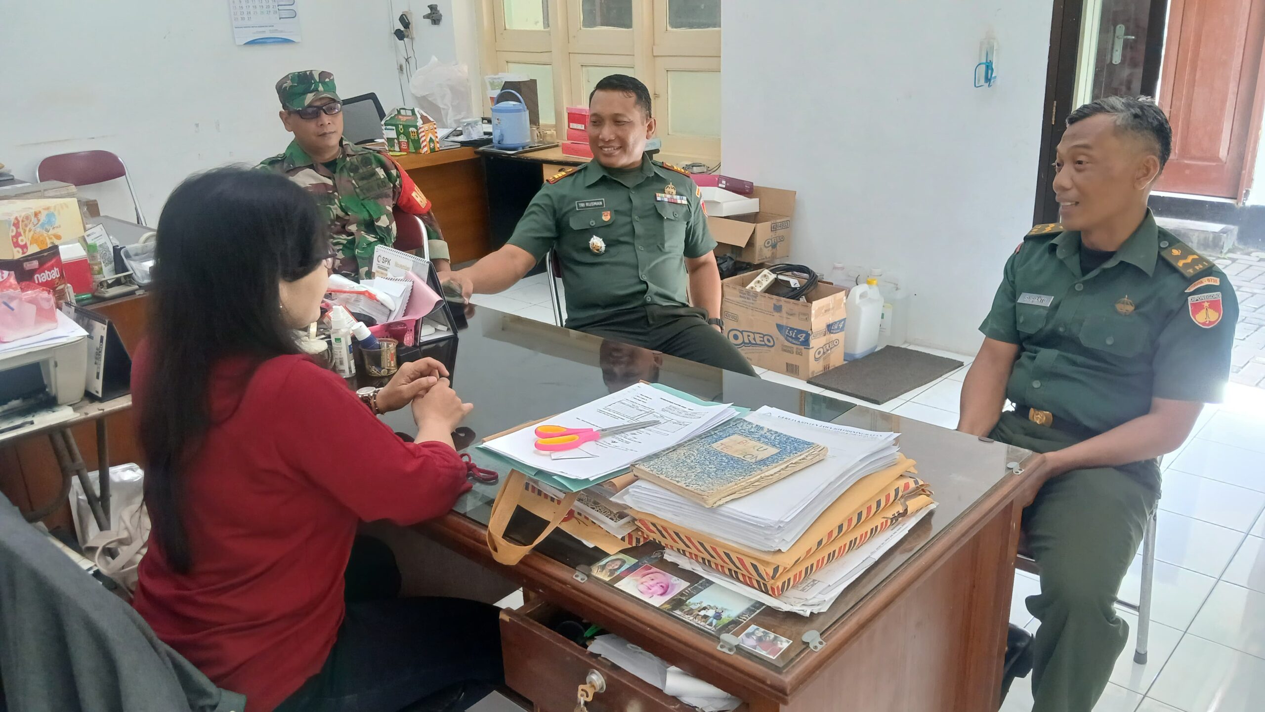 Jaga Soliditas Kewilayahan, Danramil 03/Serengan Anjangsana ke Wilayah