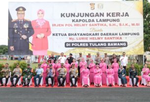 Kapolda Lampung dan Rombongan Kunker di Polres Tulang Bawang, Berikut Rangkaian Kegiatannya