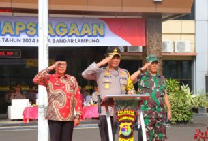 Kerahkan Personel, Kodim 0410/KBL Dukung Polresta Bandar Lampung Dalam Rangka Kesiapsiagaan Bencana Alam