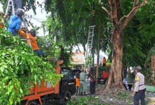 Pelopori Kegiatan Positif di Wilayah, Babinsa Bersama Warga Laksanakan Kerja Bakti Pembersihan Lingkungan