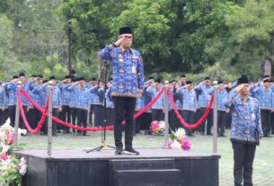 Pemkab Way Kanan Gelar Upacara HUT Korpri Ke 53
