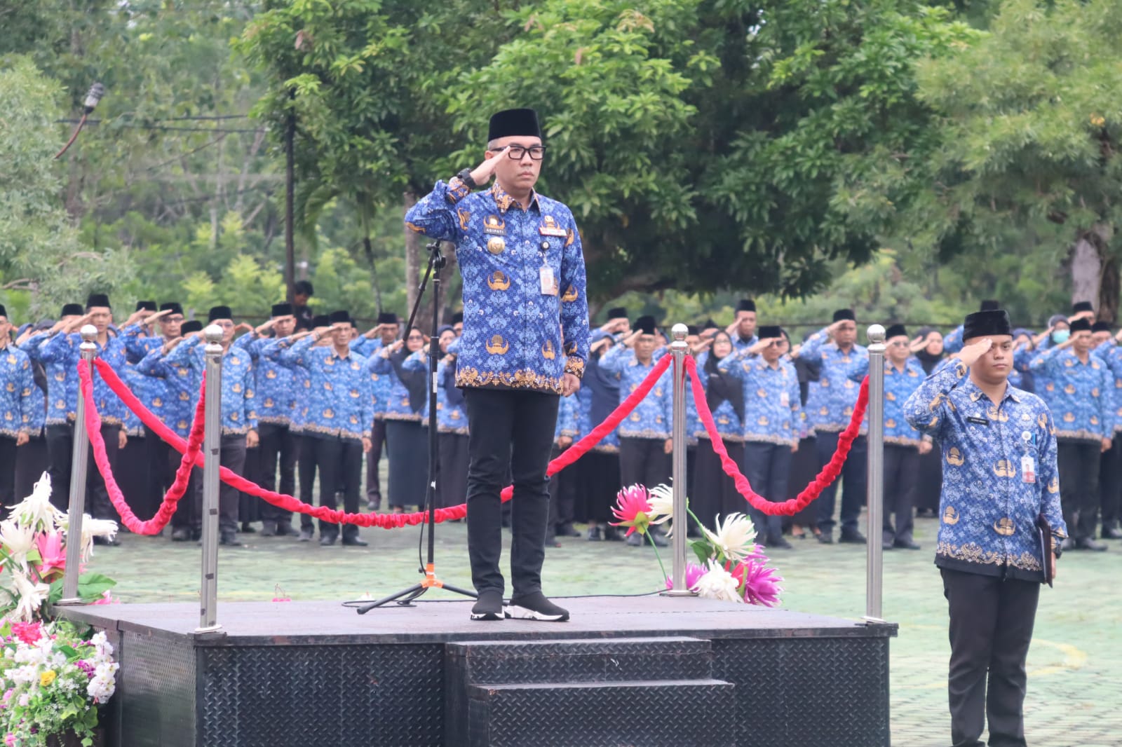 Pemkab Way Kanan Gelar Upacara HUT Korpri Ke 53