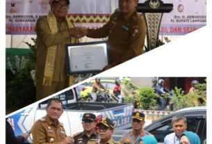 Pj. Gubernur Lampung dan Pj. Bupati Lampung Utara Kunjungi Posyandu di Desa Madukoro dan Resmikan Videotron MPP Kotabumi Lampung Utara, 23 Desember 2024