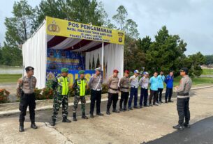 Polres Tulang Bawang Barat Dirikan 1 Pos Yan dan 3 Pos Pam Selama Natal 2024 dan Tahun Baru 2025 (Nataru)