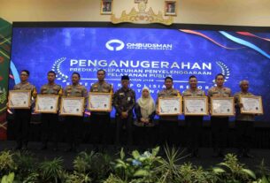 Polres Tulang Bawang Barat terima Penghargaan Pelayanan Publik 2024 dari Ombudsman RI Provinsi Lampung