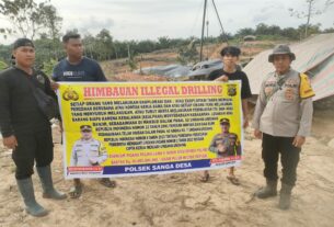 Polsek Sanga Desa Menghimbau Pelaku Illegal Drilling dan Refinery untuk segera menyetop aktifitasnya
