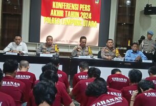 Tahun 2024, Polres Lampura berhasil ungkap 917 dengan mengamankan 377 tersangka