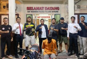 Tekab 308 Presisi Polres Tulang Bawang Tangkap Pelaku Curanmor Kurang Dari 24 Jam