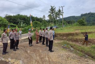 Dukung Ketahanan Pangan, Kapolres Lampura Cek Lokasi Lahan Jagung