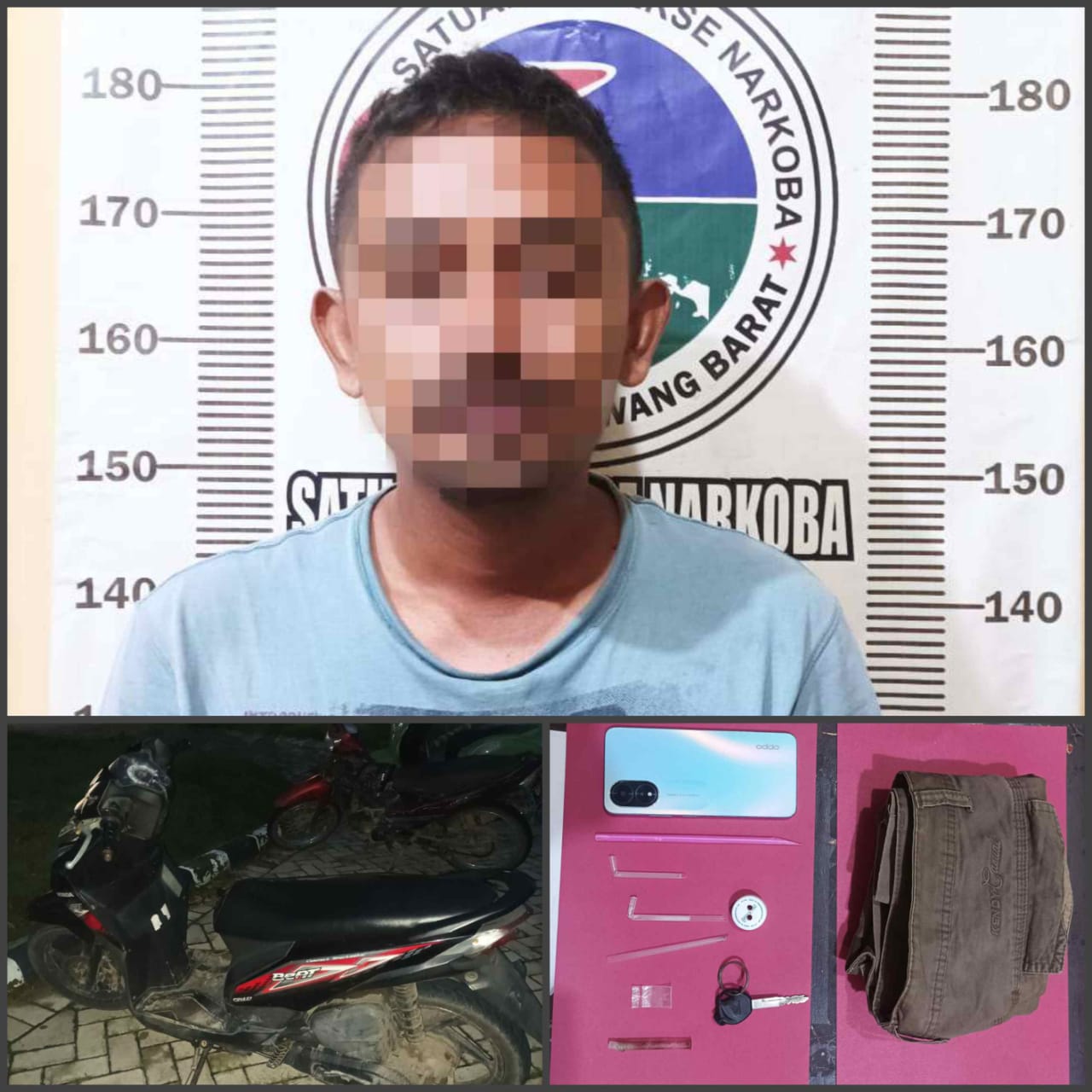 Kedapatan Miliki Sabu, Pelaku Diringkus Unit Opsnal Sat Res Narkoba Polres Tulang Bawang Barat