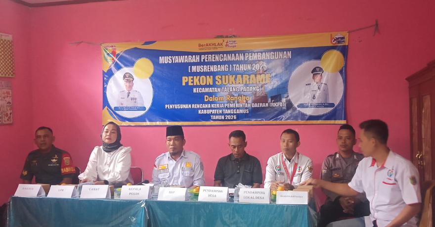 Pekon Sukarame Kecamatan Talang Padang Melaksanakan MUSRENBANG Tahun 2025