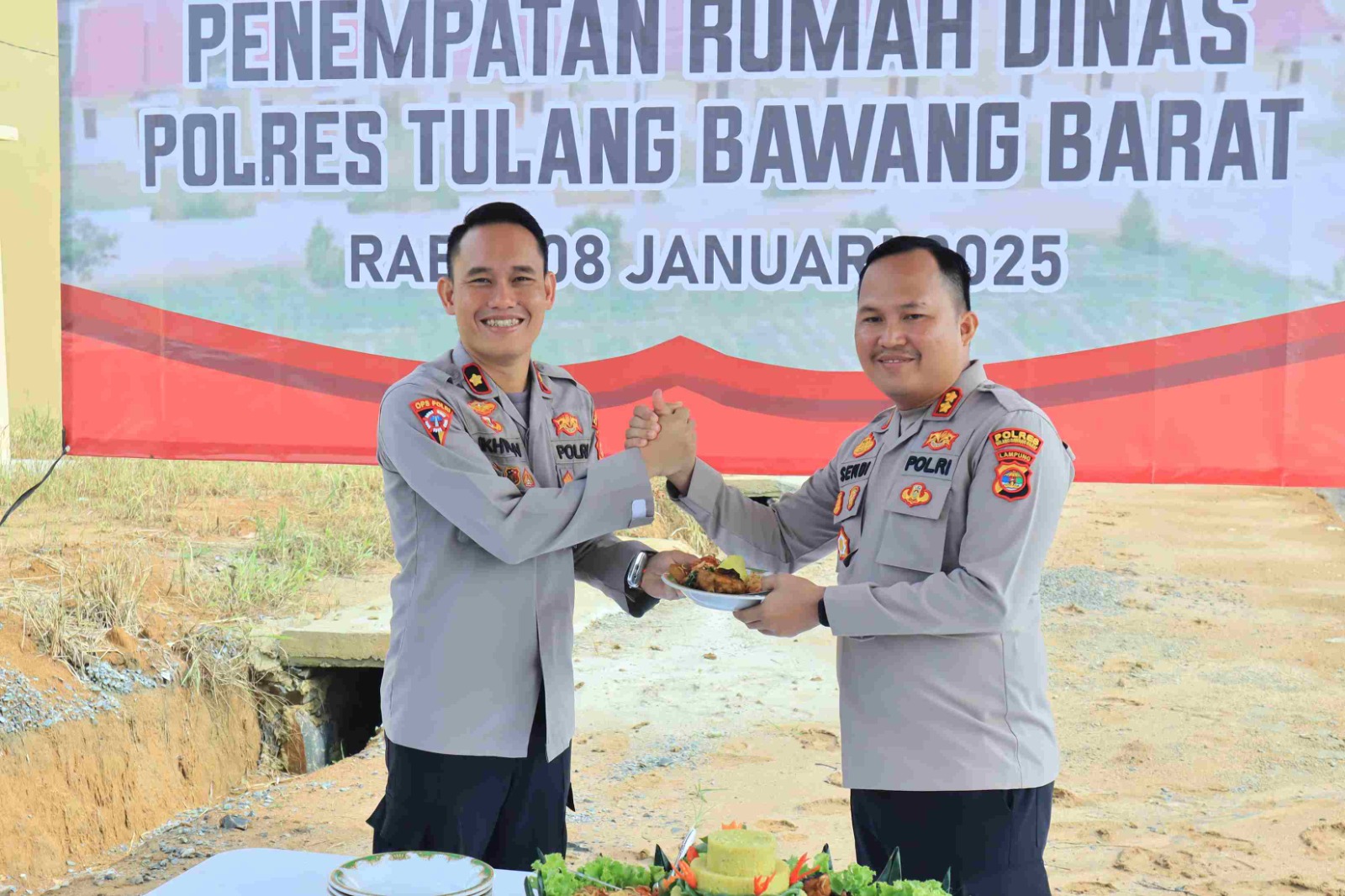 Peresmian dan Tasyakuran Menempati Rumah Dinas Polri oleh Kapolres Tulang Bawang Barat
