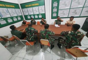 Pimpin Apel Pagi, Danramil 03 Serengan, Sehati Sepikiran Untuk Tugas Yang Lebih Baik