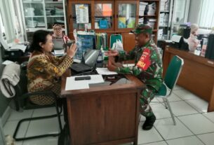 Tingkatan Pelayanan Kesehatan Bagi Masyarakat, Babinsa Nusukan Komsos Dengan Pegawai Puskesmas