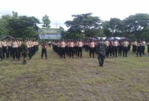 Tingkatkan Disiplin Babinsa Berikan Pelatihan PBB