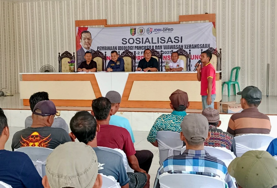 Anggota DPRD Provinsi Lampung Fraksi NASDEM, Budi Yuhanda Adakan Kegiatan Sosialisasi Pembinaan Ideologi Pancasila