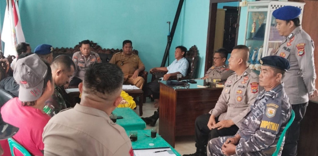 Antisipasi Konflik, Polsek Kota Agung Bersama Instansi Terkait Mediasi Permasalahan Nelayan di Perairan Digul