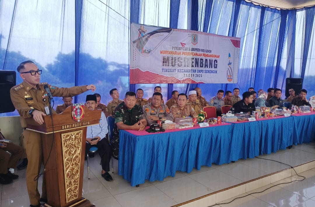 Bupati Way Kanan Hadiri Musrenbang Kecamatan Umpu Semenguk untuk Tahun 2025
