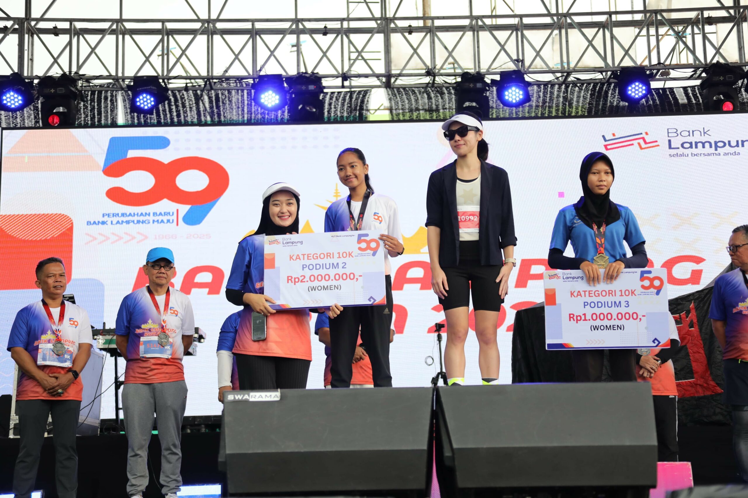 Pj. Gubernur Samsudin Lepas Ribuan Peserta Lomba Lari Bank Lampung