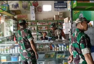 Jaga Ketersediaan Pupuk dan Obat – Obatan, Babinsa Cek Ke Toko Pertanian