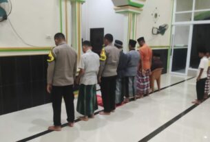 Personil Polsek Tulang Bawang Tengah Laksanakan Safari Subuh Bersama Warga sampaikan Pesan Kamtibmas
