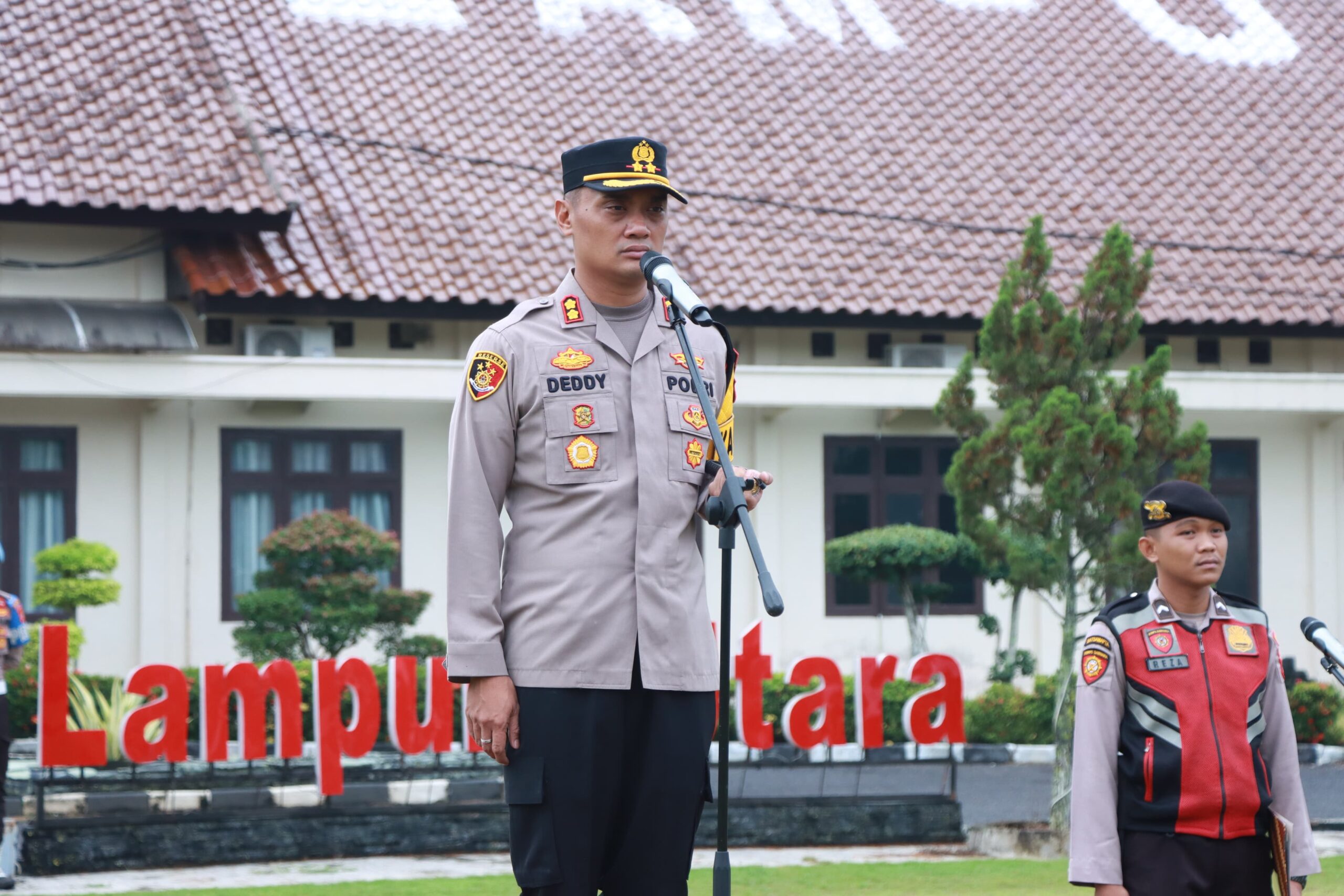 Pimpin Apel, Kapolres Lampura Tekankan Pengawasan dan Pengendalian Diri Personil