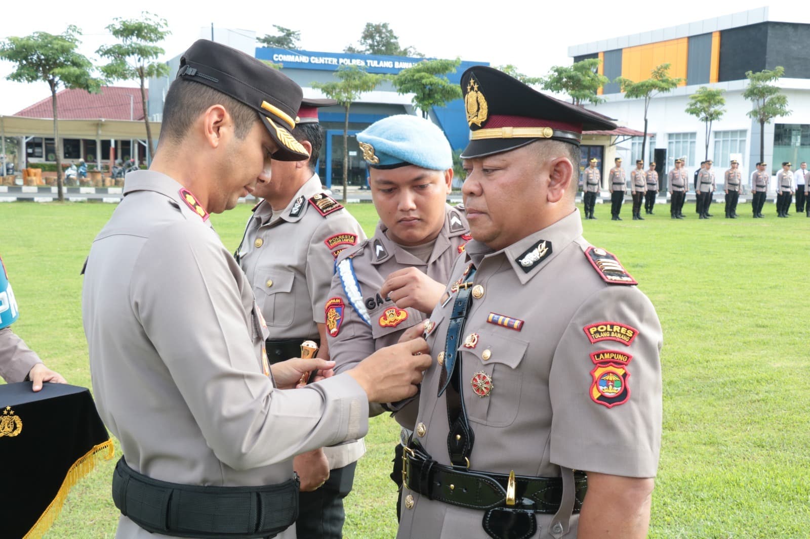Polres Tulang Bawang Gelar Upacara Sertijab Satu Kasat dan Dua Kapolsek, Berikut Daftar Namanya