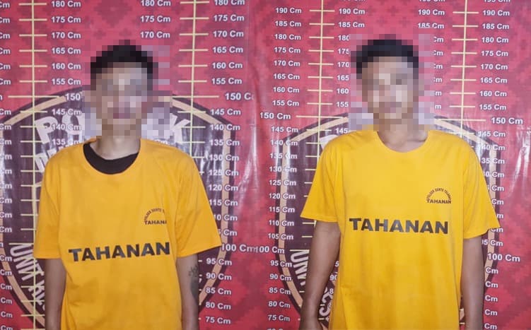 Polsek Dente Teladas Tangkap Dua Pelaku Curanmor Bersenpi Ilegal