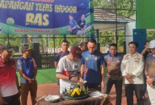 Resmikan Lapangan Indoor Tenis RAS, Bupati Raden Adipati Berharap Dapat Menjadi Langkah Maju Meningkatkan Olahraga Daerah