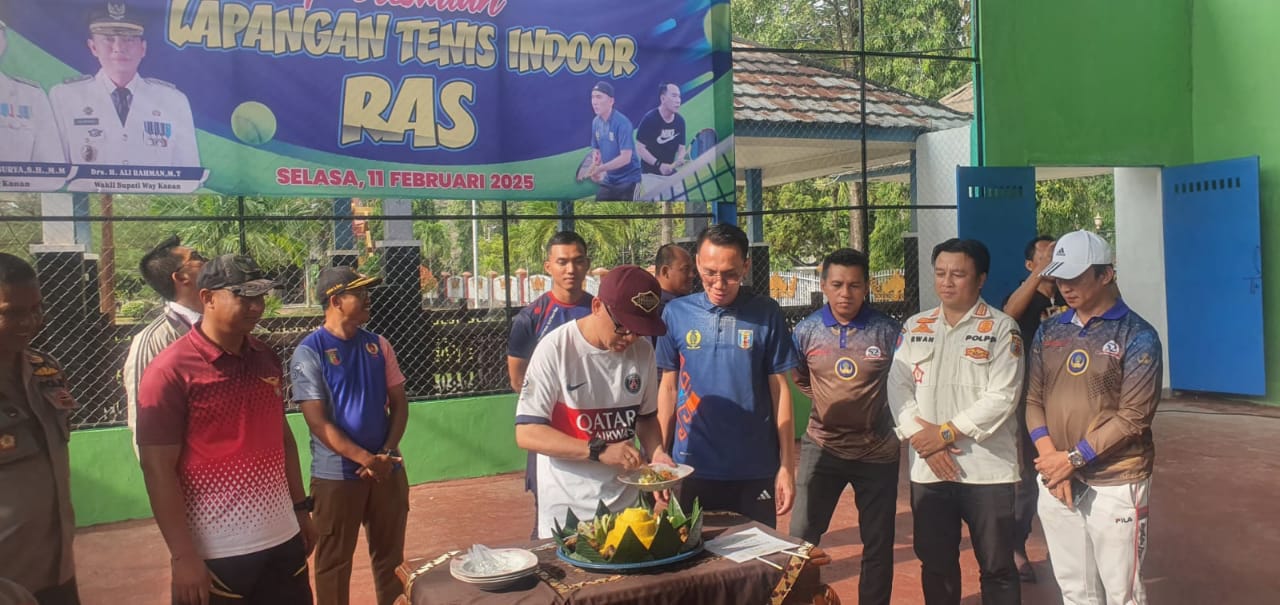 Resmikan Lapangan Indoor Tenis RAS, Bupati Raden Adipati Berharap Dapat Menjadi Langkah Maju Meningkatkan Olahraga Daerah