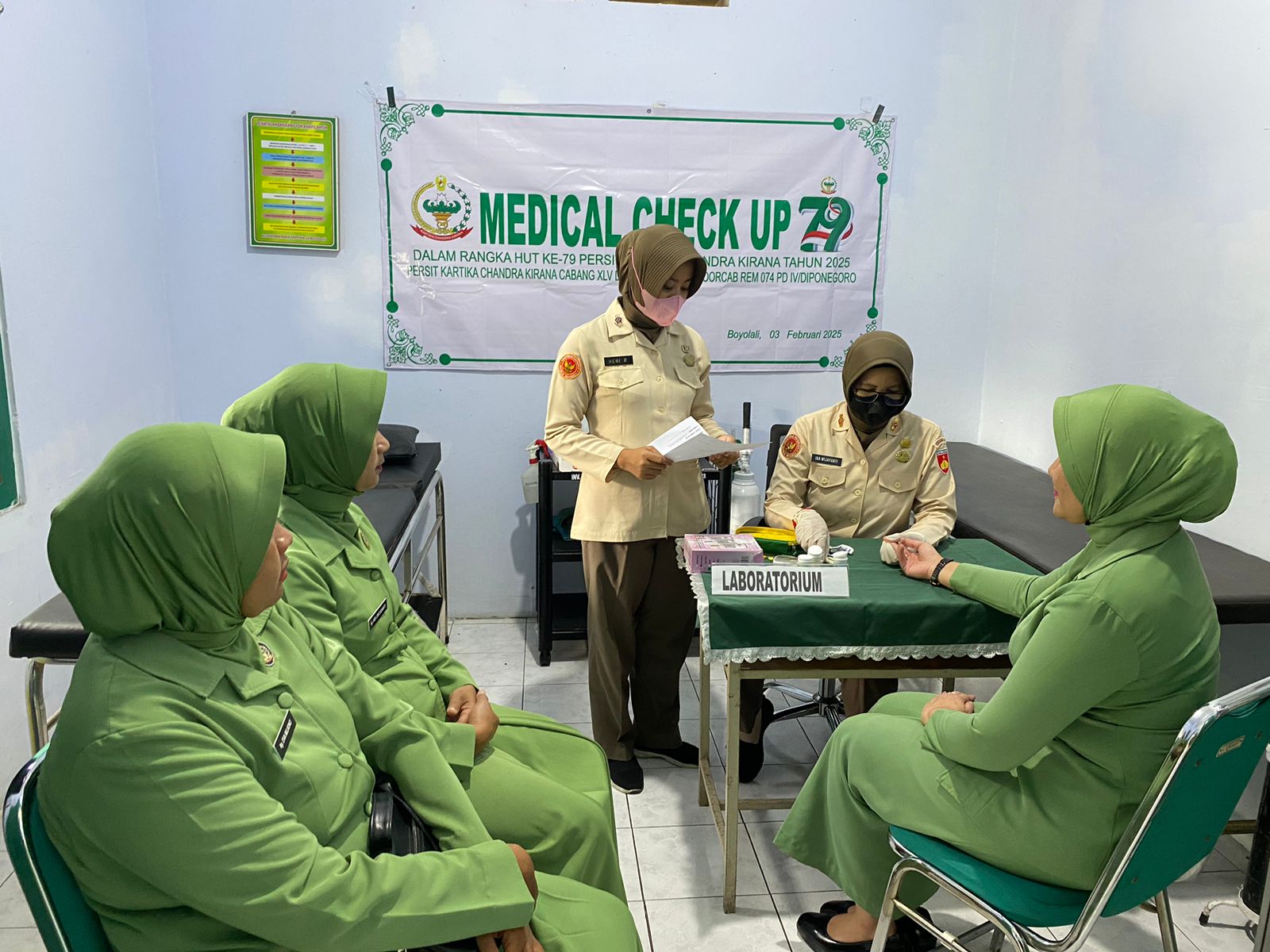 Sambut Ultahnya Ke 79,Persit KCK Cabang 45 Boyolali Lakukan MCU