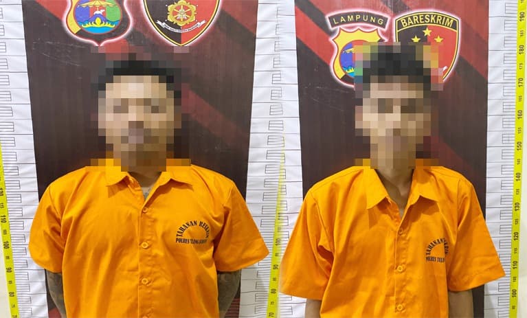 Tekab 308 Presisi Polres Tulang Bawang Tangkap Dua Pelaku Curas Yang Beraksi di Areal PT BNIL