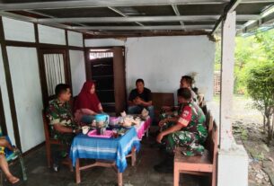 Tugas Rutin, Babinsa Lakukan Komsos Denga Warga Binaan