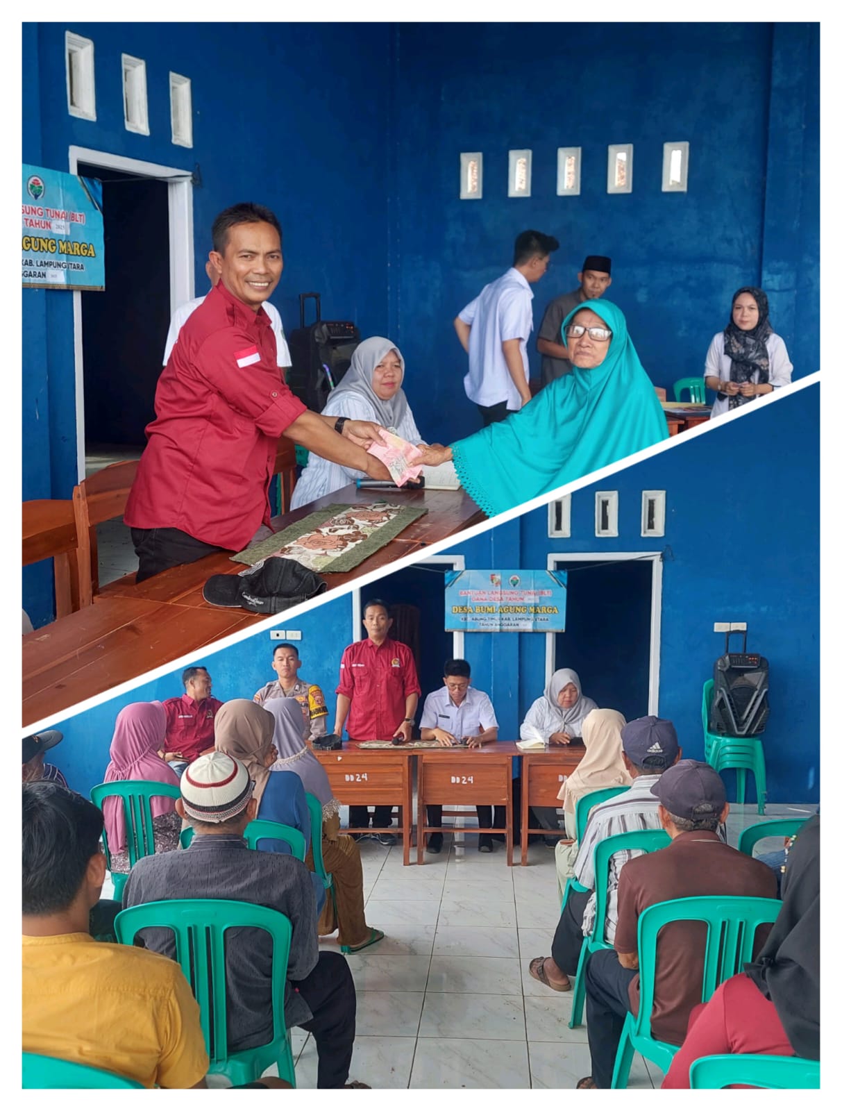 37 Warga Desa Bumi Agung marga terima bantuan BLT DD