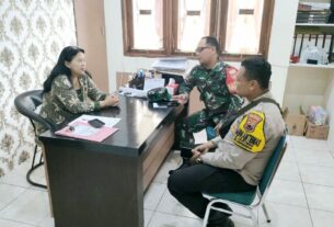 Babinsa Kratonan Bersama Lurah Dan Bhabinkamtibmas Duduk Bersama Bahas Situasi Kewilayahan