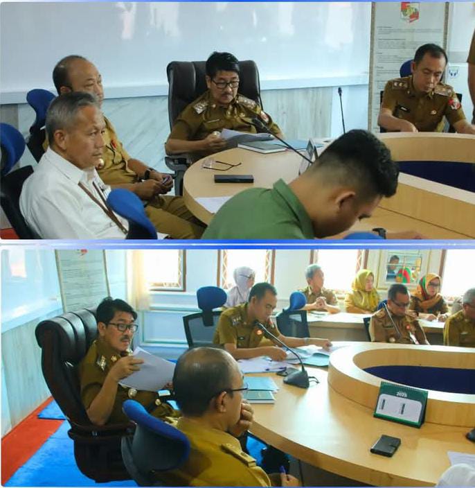 Bupati Lampung Utara Pimpin Rapat Tim TPID Secara Virtua